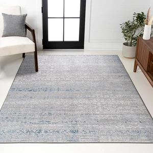JONATHAN Y Tidal Strie' Gray/Blue Indoor Area Rug 5X8 ft, Modern for Living Room, Bedroom, Kitchen, Office, Easy-Cleaning, High Traffic, Pet-Friendly, Non-Shedding SOR202B-5 JONATHAN Y Tidal Strie' Gray/Blue Indoor Area Rug 5X8 ft, Modern for Living Room, Bedroom, Kitchen, Office, Easy-Cleaning, High Traffic, Pet-Friendly, Non-Shedding SOR202B-5