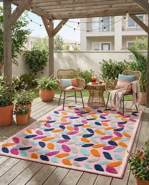 Rugs.com - Aruba Outdoor Rug 4' x 6' Pink Washable Indoor/Outdoor Rug Bohemian Style for Patios, Playrooms, and Decks Rugs.com - Aruba Outdoor Rug 4' x 6' Pink Washable Indoor/Outdoor Rug Bohemian Style for Patios, Playrooms, and Decks