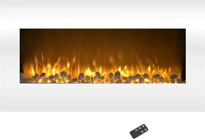 Northwest Wall Mounted Electric Fireplace Heater, White, 36 x 6 x 18 Northwest Wall Mounted Electric Fireplace Heater, White, 36 x 6 x 18