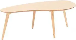 Solid Wood Table Desk, Coffee Table End Table Round for Kitchen Dining Room, Living Room, Bedroom and Restaurant, 4 Legs Removable-Natural Solid Wood Table Desk, Coffee Table End Table Round for Kitchen Dining Room, Living Room, Bedroom and Restaurant, 4 Legs Removable-Natural
