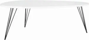 Safavieh Home Collection Wynton Mid-Century Modern White and Black Coffee Table Safavieh Home Collection Wynton Mid-Century Modern White and Black Coffee Table