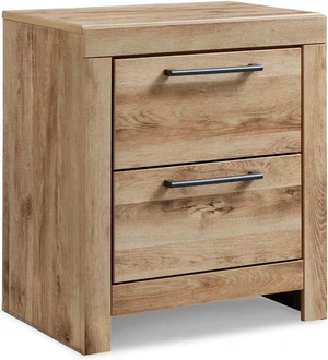Signature Design by Ashley Rustic Nightstand with USB, Brown Bedside Table Signature Design by Ashley Rustic Nightstand with USB, Brown Bedside Table