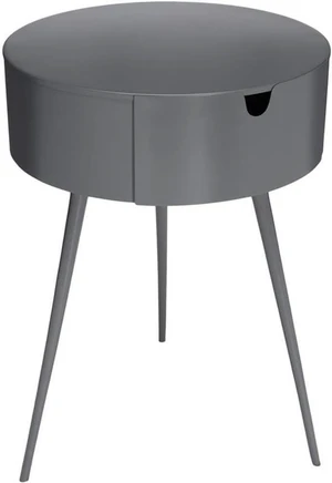Meridian Furniture Bali Collection Modern | Contemporary Durable Metal Side Table/Nightstand, 16" W x 16" D x 23" H, Grey Meridian Furniture Bali Collection Modern | Contemporary Durable Metal Side Table/Nightstand, 16" W x 16" D x 23" H, Grey