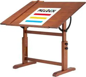 MEEDEN Extra-Large Wood Drafting Table: 42" x 30" Artist Drawing Table Desk MEEDEN Extra-Large Wood Drafting Table: 42" x 30" Artist Drawing Table Desk