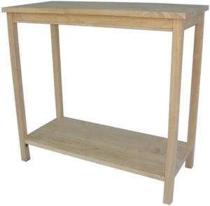 IC International Concepts, Portman Accent Table , Solid Real Wood, Sturdy Parawood, DIY, Paint/Stain Ready, Unfinished IC International Concepts, Portman Accent Table , Solid Real Wood, Sturdy Parawood, DIY, Paint/Stain Ready, Unfinished