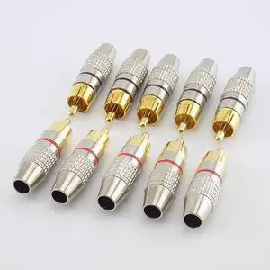 10pcs RCA Male Connector to Male BNC Audio Connector Cable Plug Adapter For CCTV Camera Audio Video L19(5pcs red 5pcs black) 10pcs RCA Male Connector to Male BNC Audio Connector Cable Plug Adapter For CCTV Camera Audio Video L19(5pcs red 5pcs black)