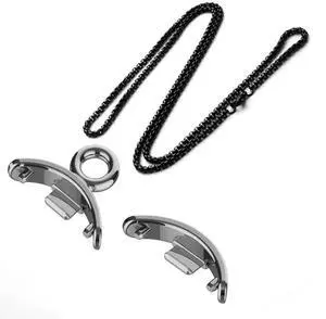 Necklace for M-i Band 8 Pendant Chain Buckle for X-iomi band8 Hanging Metal Chain Neck Bracelet Strap DIY Accessories(Silver Set 03) Necklace for M-i Band 8 Pendant Chain Buckle for X-iomi band8 Hanging Metal Chain Neck Bracelet Strap DIY Accessories(Silver Set 03)