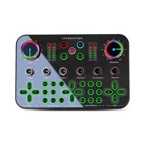 K600 Sound Card Professional Live Broadcast Equipment Audio Sound Card Mixer Mobile Phone Computer Universal K600 Sound Card Professional Live Broadcast Equipment Audio Sound Card Mixer Mobile Phone Computer Universal