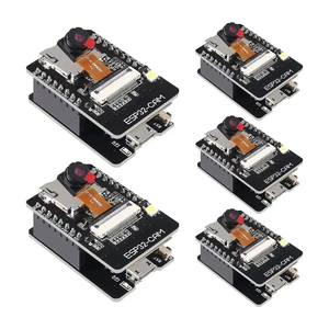 5 Set ESP32 Cam WiFi Bluetooth Development Board with OV2640 Camera Module + Micro USB to Serial Port CH340C 4.75V-5.25V Nodemcu for Raspberry Pi 5 Set ESP32 Cam WiFi Bluetooth Development Board with OV2640 Camera Module + Micro USB to Serial Port CH340C 4.75V-5.25V Nodemcu for Raspberry Pi