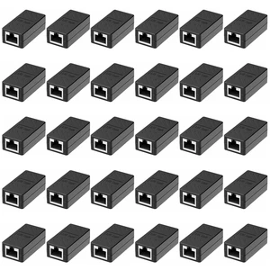 Dingsun RJ45 Coupler, Ethernet Extender Female to Female Ethernet Coupler for Cat7/ Cat6/ Cat5/ Cat5e(30Pack, Black) Dingsun RJ45 Coupler, Ethernet Extender Female to Female Ethernet Coupler for Cat7/ Cat6/ Cat5/ Cat5e(30Pack, Black)