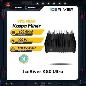 Second-hand  IceRiver KS0 Quiet Mining Rig | 400Gh/s Hashrate, 40dB Noise | Suitable for Home and Small Office Doorbells