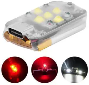 Night Flying LED Lamp 300mAh Wireless LED Drone Strobe Light 3 Modes Anti-collision Warning Lamp for Avata Mini Mavic