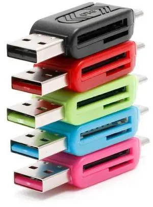 All In 1 Mini USB 2.0 Micro USB OTG / / SDXC Card Reader Adapter for PC Laptop Computer forLinux Vista