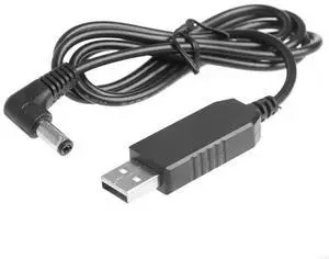 Universal 5V Power Cable to 24V 5.5x2.1mm Plug Power Cord Connectors Adapters