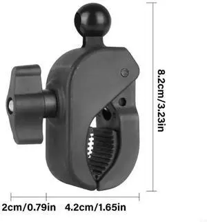 Phone Mount Holder Claw Clamp Base 17mm Balls Head for Rail Up to 2in Diameter