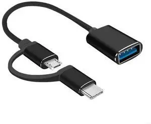 USB Type C Male Device to USB Female OTG Adapter Connectors Cable for Laptop