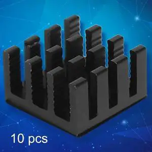 10Pcs/Set Aluminum Heatsink 14x14x8mm Heat Sink Radiator Cooler Fin for w/for 3M Thermal Tape for Computer Electrical Fa