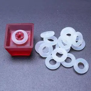 120Pcs White Keycaps Rubber O-Ring Sound Dampeners ForMX Keyboard Dampers for Key O Ring Replace Part