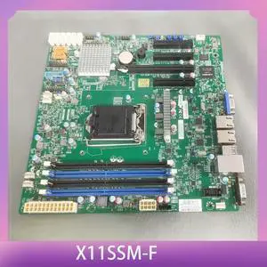 E3-1200 v6/v5 7th/6th Gen. Core i3 Series 8 SATA3 (6Gbps) IPMI 2.0 LGA1151 For S Server Motherboard X11SSM-F