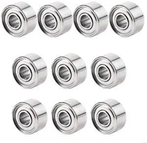 10-Piece Carbon Steel Bearings Double Shielded 693ZZ Deep-Grooves Ball Bearing
