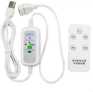 150cm USB Male to Female Extension Power Cable with Remote 2-12 Hour Timing