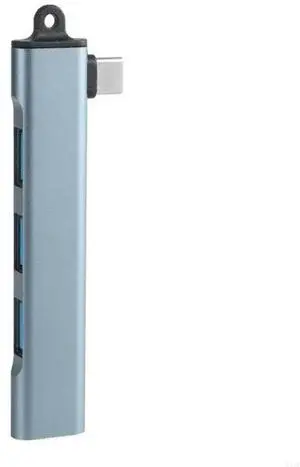 90 Degree USB C to 3 Port USB 2.0 and 1Port USB Hubs Adapter for Charging and Data Transfer