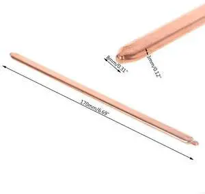 8x3x170mm DIY Notebook Computer Thermal Conductive Tube CPU Flat Heat Pipe, Portable CPU Heat Sink Tube Computer