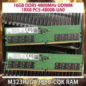 16GB DDR5 4800MHz UDIMM RAM 1RX8 PC5-4800B-UA0 For M323R2GA3BB0-CQK Desktop Memory