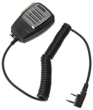 2 Pin PTT Handheld Speaker Mic Microphone For Baofeng for Kenwood TYT Radio Devi