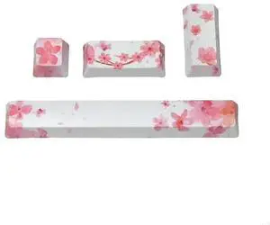 4 Keys PBT OEM Keycaps SPACE ENTER Keycap for Key Caps Dye SubbBlossom for Mechanical Keyboard