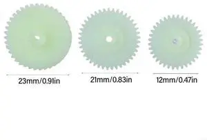 3Pcs Tape Deck Movement Gear Home Music Systems Repair Accessory for AQ5030/D8303/D8187/D8479 Replacement