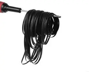 110-145mm Square Folded Rubber Belt 4mm for Recorders Cassette Tape Machine