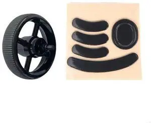 Smooth Glides Black Mouse Wheel and AntiSlip Feet Stickers for GPRO2 Wireless Improved Accuracy in Office