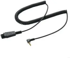 PVC Material 3.5mm to (Quick Disconnects) Cable Computer Earphone Wire for Different Devices Stable Transfer