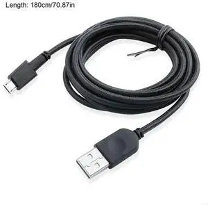 Mouse Cable USB Nylon Charging Cord For AW610M AW310M Mouse Wire