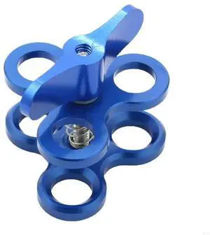 Diving Light Arm Adapter for Butterfly Clip 1inch Ball for Head Clamp Mount for