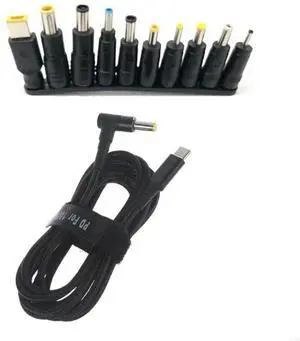 1.8m 100W Type-C Cable Adapter for Laptop to Universal Connector Converter Laptop Power Cable