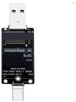 NVME to USB Adapter M.2 NVME Hard USB 3.2 Gen2 10Gbps M.2 to USB A Type C Support for 2230 SSD Adapter Dropshipping
