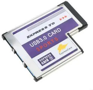 54mm for Express Card 3 Port USB Adapter Expresscard for Laptop FL1100 Chip