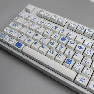 108Keys PBT Keycaps XDA DyeSubbed Blue Sign Keycap Set