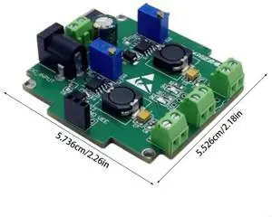 High-Efficiency TPS5430 Power Supply Module Compact Double Output Design with Adjustable Positive & Negative 5V 12V
