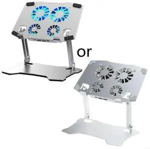 X16 Laptop Stand Holder with Cooling Fans TypeC Charging Port Reserved MultiFunctional Notebook Cooling Bracket Alloy