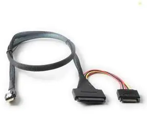 80cm Cable SlimSAS SFF-8654 4i to SFF-8639 U.2 Extension Adapter Wire Dropshipping