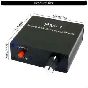 Auditory Preamp Piezo Pickup Preamplifier Adjustments for Musical Instrument Guitar Big Violin