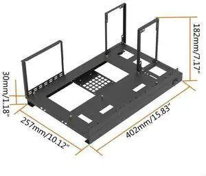 Mining Rig Frame for GPU Aluminum Open Miner Rig Case Rack for Bitcoin Currency Mining Accessory