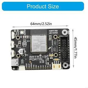 ESP32S3 LED Matrixes CircuitPythons Internet Display for Computer DIY