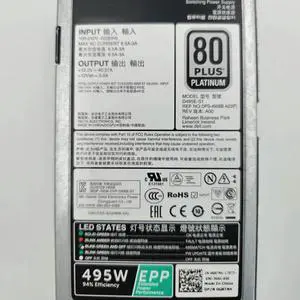 For R630 R730 T430 T630 495W Server Power Supply DPS-495BB A D495E-S1 GRTNK EPP