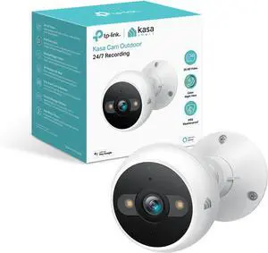 Kasa Smart 2K QHD Security Camera Outdoor Wired, IP65, Starlight Sensor & 98Ft Night Vision, Motion/Person Detection, 2 Way Audio w/Siren, Cloud/SD Card Storage, Alexa &Google Home Compatible(KC420WS)