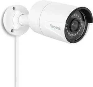 REOLINK 5MP Security PoE IP Camera, Person/Vehicle/Pet Detection, Time-Lapse, 100ft IR Night Vision, Work with Smart Home, Support 256GB SD Card, Surveillance Outdoor Indoor, RLC-510A