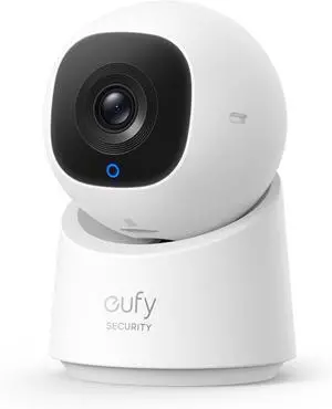 eufy Security Indoor Cam C220, Home Security Camera, 2K Resolution with 360° Pan and Tilt, Plug-in Security Indoor Camera, Only Supports 2.4GHz Wi-Fi, Human/Motion Al, Night Vision, HB3 Compatible